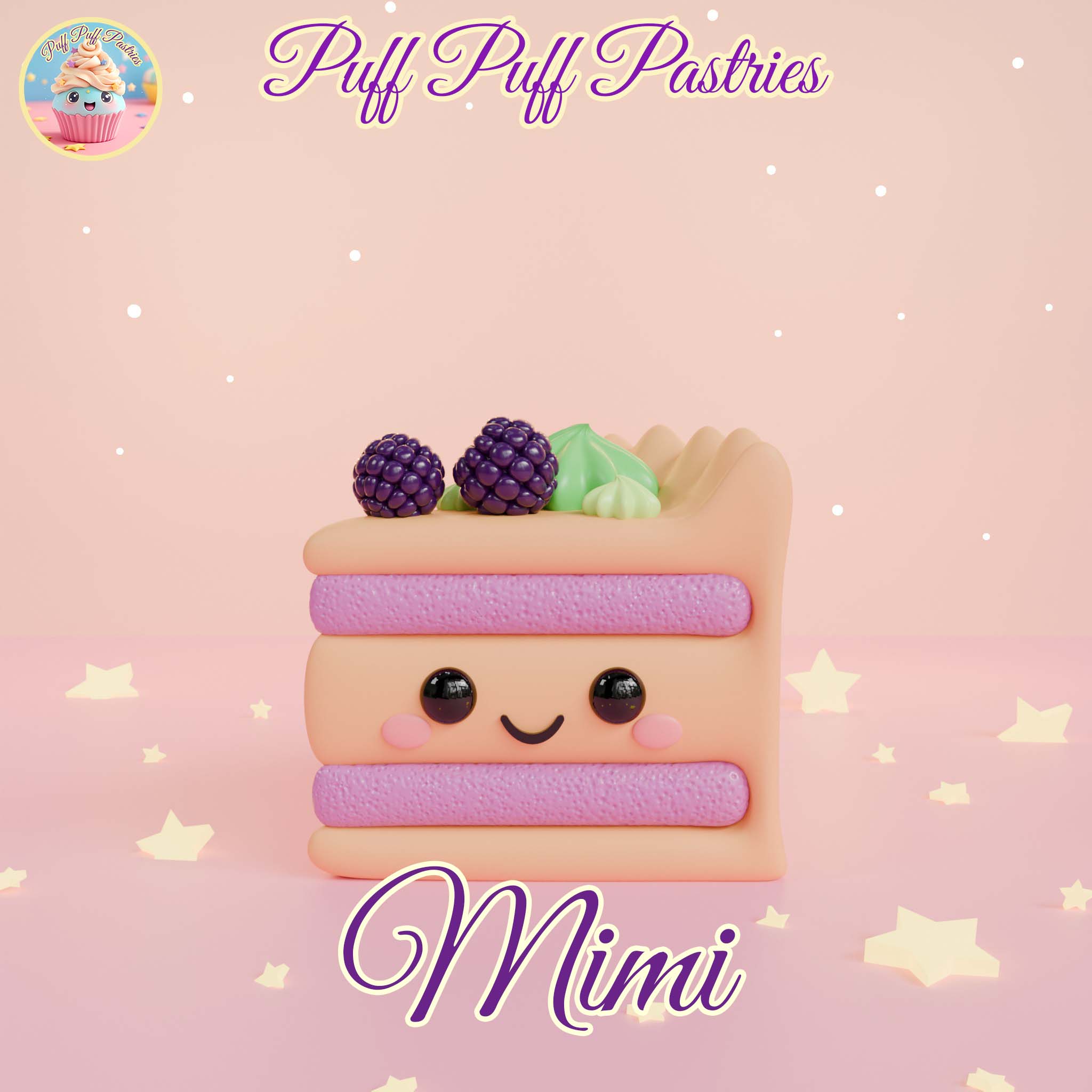 Kawaii Triangle cake Mimi
